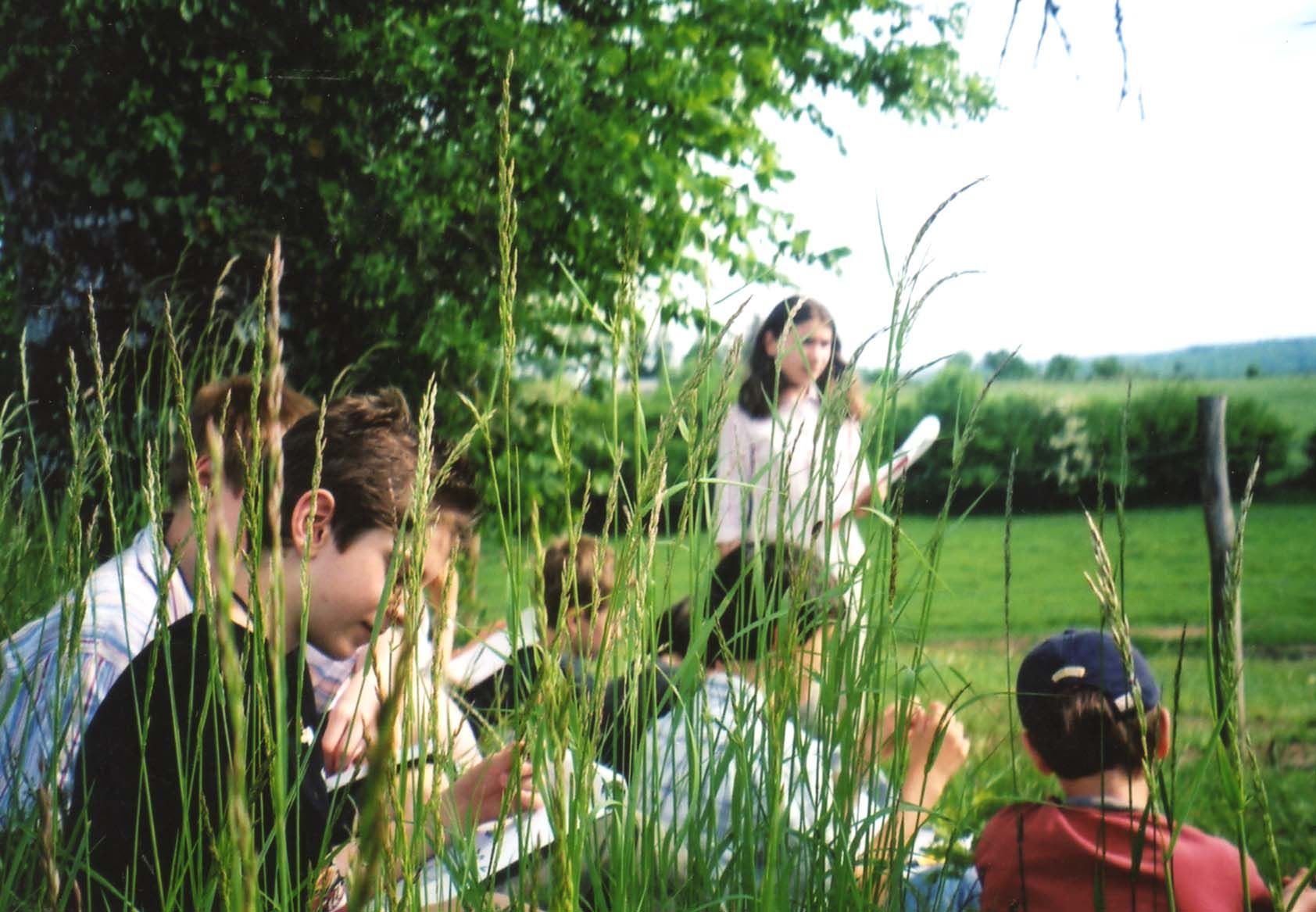Sortie scolaire de lecture du paysage