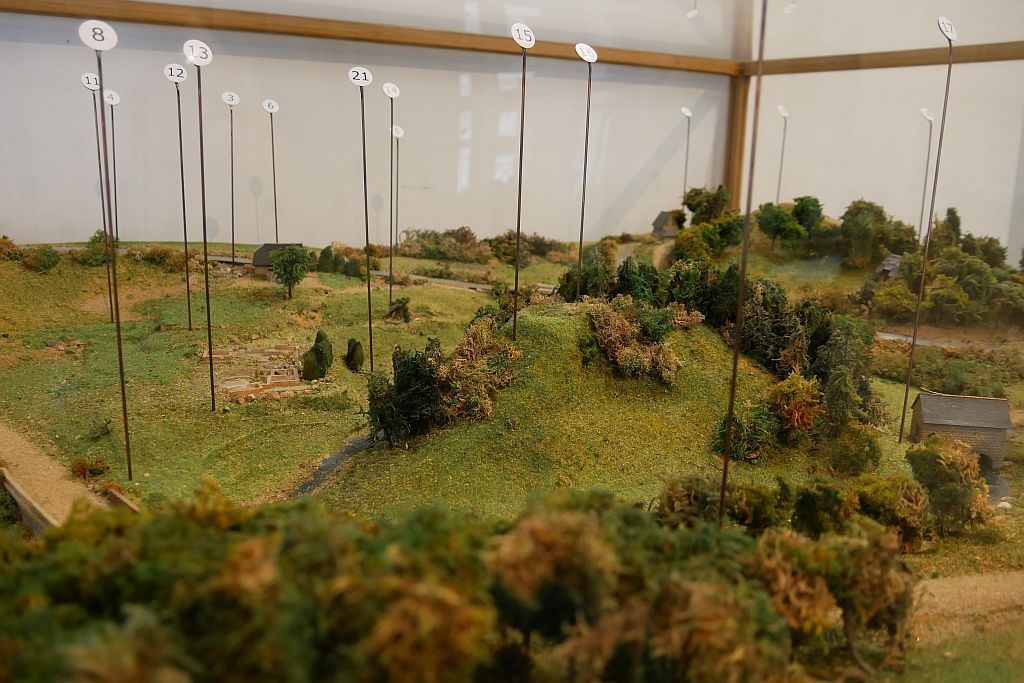 Maquette de l'exposition "L'archéologie du paysage en Limousin"